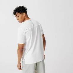 Kalenji Ademend Hardloop T-shirt Voor Heren Dry+ Breath Steenrood -Draag Straal ademend en geventileerd hardloop t shirt voor heren dry breath ivoorwit 3