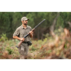 Ademend Jachtoverhemd Voor Heren SG100 Met Korte Mouwen -Draag Straal ademend jachtoverhemd voor heren sg100 met korte mouwen lichtgroen 9