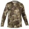 Ademend Camouflage T-shirt Voor De Jacht 100 Bos -Draag Straal ademend jachtshirt 100 lange mouwen camouflage treemetic