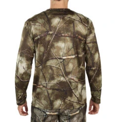 Ademend Camouflage T-shirt Voor De Jacht 100 Bos -Draag Straal ademend jachtshirt 100 lange mouwen camouflage treemetic 4