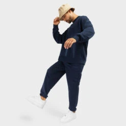 Broek Lifestyle SIROKO Neptune Marineblauw Heren -Draag Straal broek lifestyle siroko neptune marineblauw heren 3