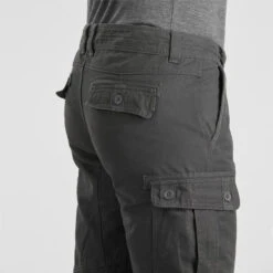 Cargobroek Voor Backpacken Heren Travel 100 Warm -Draag Straal cargobroek voor backpacken heren travel 100 warm grijs 8