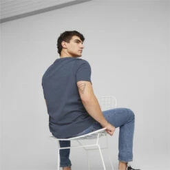 Essentials T-shirt Met Klein Logo Voor Heren PUMA 10 Essentials T-shirt Met Klein Logo Voor Heren PUMA -Draag Straal essentials t shirt met klein logo voor heren puma 2