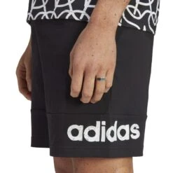 ADIDAS Fitness Short Heren Zwart Wit -Draag Straal fitness short heren zwart wit 3