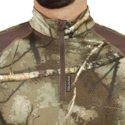 Geluidloos En Ademend Camouflageshirt Voor De Jacht 500 Lange Mouwen Bos -Draag Straal geluidloos en ademend jachtshirt 500 lange mouwen camouflage treemetic 7