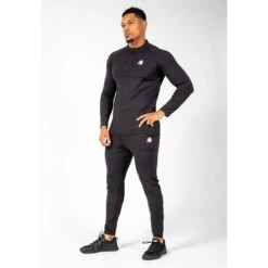 Gorilla Wear Hamilton Hybrid Long Sleeve Black -Draag Straal hamilton hybrid long sleeve black 2