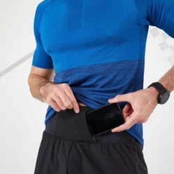 HARDLOOPSHORT VOOR HEREN MET DRAAGRIEM MARATHON ZWART -Draag Straal hardloopshort voor heren met draagriem marathon zwart 2