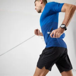 HARDLOOPSHORT VOOR HEREN MET DRAAGRIEM MARATHON ZWART -Draag Straal hardloopshort voor heren met draagriem marathon zwart 8