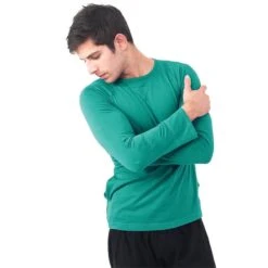 Heren Yoga T-shirt Lange Mouwen Heren Yoga Kleding Katoen Premium -Draag Straal heren yoga t shirt lange mouwen heren yoga kleding katoen premium 1