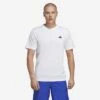 ADIDAS HERENSHIRT VOOR CARDIOFITNESS WIT -Draag Straal herenshirt voor cardiofitness wit