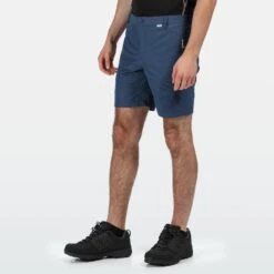 Regatta Highton Heren Hiking Halflange Broeken - Marineblauw -Draag Straal highton heren hiking halflange broeken marineblauw 4