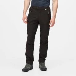 Regatta Highton Winter Heren Hiking Broeken - Zwart -Draag Straal highton winter heren hiking broeken zwart 4