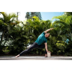 LICHTE HERENBROEK VOOR DYNAMISCHE YOGA -Draag Straal lichte herenbroek voor dynamische yoga zwart 6