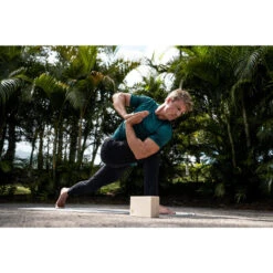 LICHTE HERENBROEK VOOR DYNAMISCHE YOGA -Draag Straal lichte herenbroek voor dynamische yoga zwart 7