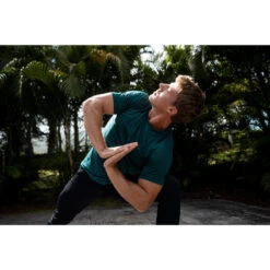 LICHTE HERENBROEK VOOR DYNAMISCHE YOGA -Draag Straal lichte herenbroek voor dynamische yoga zwart 8