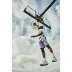 Basketbalshort Voor Heren/dames SH500R Omkeerbaar -Draag Straal omkeerbare basketbalshort voor herendames sh500r paars lila 14