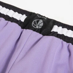 Basketbalshort Voor Heren/dames SH500R Omkeerbaar -Draag Straal omkeerbare basketbalshort voor herendames sh500r paars lila 6