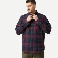 Overhemd Voor Backpacken Travel 100 Warm -Draag Straal overhemd voor backpacken travel 100 warm bordeaux 3