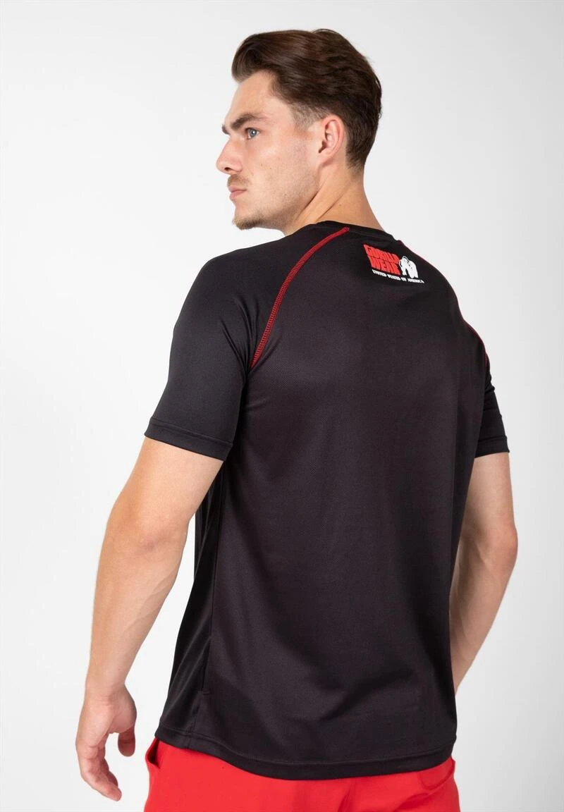 Gorilla Wear Performance T-shirt Black/Red 4 Gorilla Wear Performance T-shirt Black/Red - Afbeelding 2