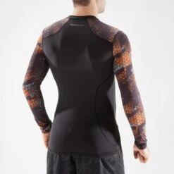 Rashguard Grappling 100 Zwart -Draag Straal rashguard grappling 100 zwart 3