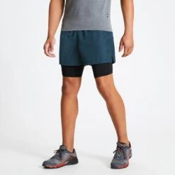 Dare 2b Recreate Heren Fitness Korte Broeken - Blauw / Donkerblauw -Draag Straal recreate heren fitness korte broeken blauw donkerblauw 3