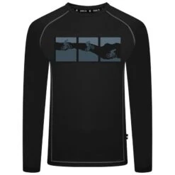 Dare 2b Righteous II Fitness-T-shirt Met Lange Mouwen Voor Heren - Zwart