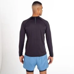 Dare 2b Righteous II Fitness-T-shirt Met Lange Mouwen Voor Heren - Zwart -Draag Straal righteous ii fitness t shirt met lange mouwen voor heren zwart 4