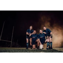 Rugbyshirt Met Korte Mouwen Voor Heren/dames Franse Team R100 Blauw -Draag Straal rugbyshirt met korte mouwen voor herendames franse team r100 blauw 10