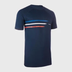 Rugbyshirt Met Korte Mouwen Voor Heren/dames Franse Team R100 Blauw