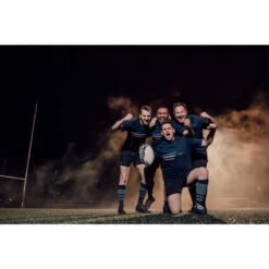 Rugbyshirt Met Korte Mouwen Voor Heren/dames Franse Team R100 Blauw -Draag Straal rugbyshirt met korte mouwen voor herendames franse team r100 blauw 5