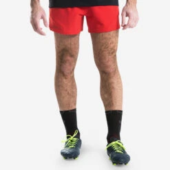 Rugbyshort Voor Heren R500 -Draag Straal rugbyshort voor heren r500 rood 5