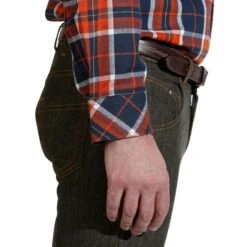 Ruitjeshemd Met Lange Mouwen Voor Heren Ruitersport Sentier Marineblauw/rood -Draag Straal ruitjeshemd met lange mouwen voor heren ruitersport sentier marineblauwrood 6