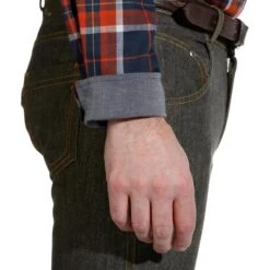 Ruitjeshemd Met Lange Mouwen Voor Heren Ruitersport Sentier Marineblauw/rood -Draag Straal ruitjeshemd met lange mouwen voor heren ruitersport sentier marineblauwrood 7