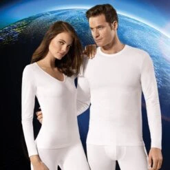 Shirt Met V-hals En Lange Mouwen Met Innovatieve Temperatuurregeling -Draag Straal shirt met v hals en lange mouwen met innovatieve temperatuurregeling 4