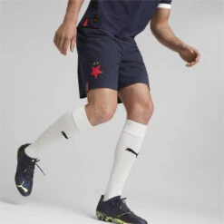 SK Slavia Prague 22/23 Promoshort Voor Heren PUMA -Draag Straal sk slavia prague 2223 promoshort voor heren puma 1