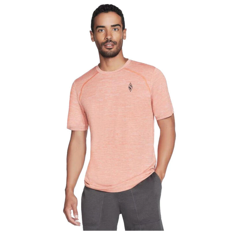 Skechers On The Road Tee, Mannen, T-shirt, Oranje 3 Skechers On The Road Tee, Mannen, T-shirt, Oranje