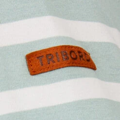 Tribord Streepjesshirt Voor Heren Sailing 100 Lange Mouwen -Draag Straal streepjesshirt voor heren sailing 100 lange mouwen lichtgroen 8