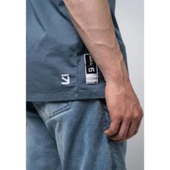 STREET. Gekleurd T-Shirt - Gebruikt Grijsblauw -Draag Straal street gekleurd t shirt gebruikt grijsblauw 4