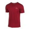 T-shirt Agaton Horizon Royal Cherry Voor Heren - Merinowol - Rood