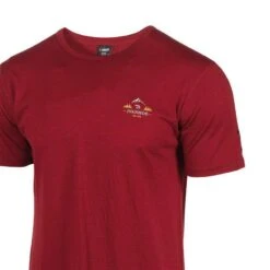 T-shirt Agaton Horizon Royal Cherry Voor Heren - Merinowol - Rood -Draag Straal t shirt agaton horizon royal cherry voor heren merinowol rood 2