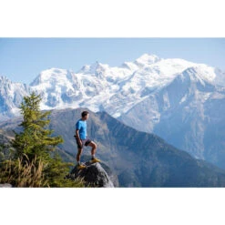 T-SHIRT MET KORTE MOUWEN VOOR TRAILRUNNING HEREN PERF -Draag Straal t shirt met korte mouwen voor trailrunning heren perf blauw 11