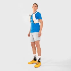 T-SHIRT MET KORTE MOUWEN VOOR TRAILRUNNING HEREN PERF -Draag Straal t shirt met korte mouwen voor trailrunning heren perf blauw 4