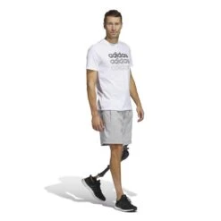 ADIDAS T-shirt Voor Fitness En Soft Training Heren Wit -Draag Straal t shirt voor fitness en soft training heren wit 2