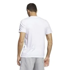 ADIDAS T-shirt Voor Fitness En Soft Training Heren Wit -Draag Straal t shirt voor fitness en soft training heren wit 3
