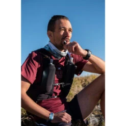 Trailshirt Met Korte Mouwen Voor Heren Met Motief -Draag Straal trailshirt met korte mouwen voor heren bordeaux met motief 10