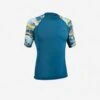 Surfrashguard 500 Met Korte Mouwen Voor Heren -Draag Straal uv werende rashguard voor surfen heren 500 korte mouwen palmeraie