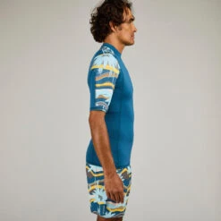 Surfrashguard 500 Met Korte Mouwen Voor Heren -Draag Straal uv werende rashguard voor surfen heren 500 korte mouwen palmeraie 2