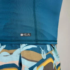 Surfrashguard 500 Met Korte Mouwen Voor Heren -Draag Straal uv werende rashguard voor surfen heren 500 korte mouwen palmeraie 4