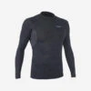 Uv-werende Rashguard Voor Surfen Heren 900 Lange Mouwen Zwart -Draag Straal uv werende rashguard voor surfen heren 900 lange mouwen zwart