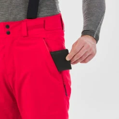 WEDZE Skibroek Voor Pisteskiën Heren 580 -Draag Straal warme skibroek voor heren 580 rood 6